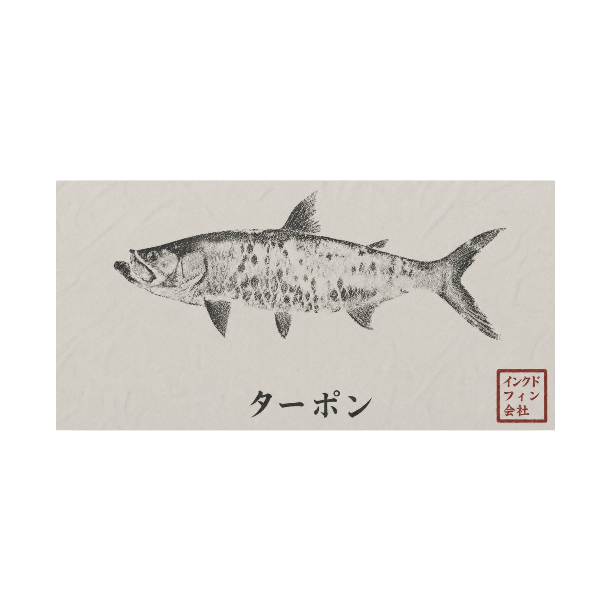 Tarpon Gyotaku-Inspired Art