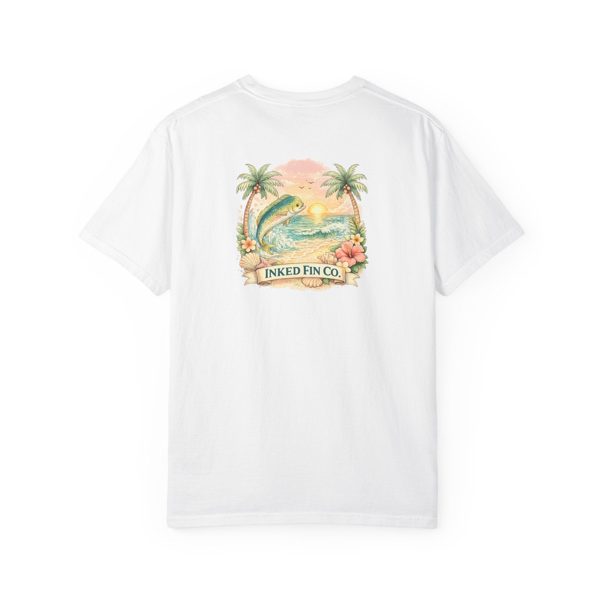 Tropical Surf Fish Graphic "Inked Fin Co." | Beach Vacation Tee