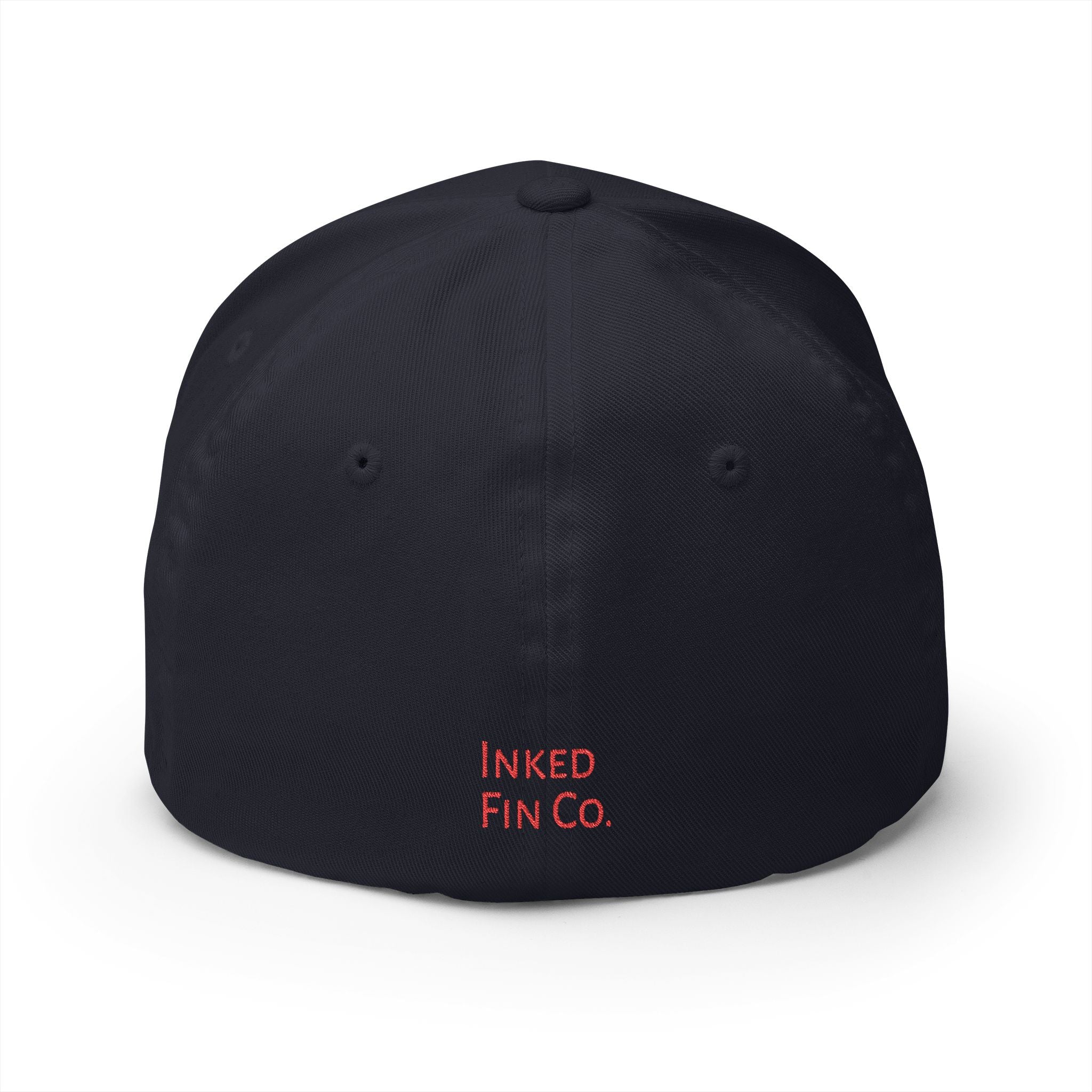 Embroidered Fitted Mahi Fishing Hat – Inked Fin Co. Logo Cap