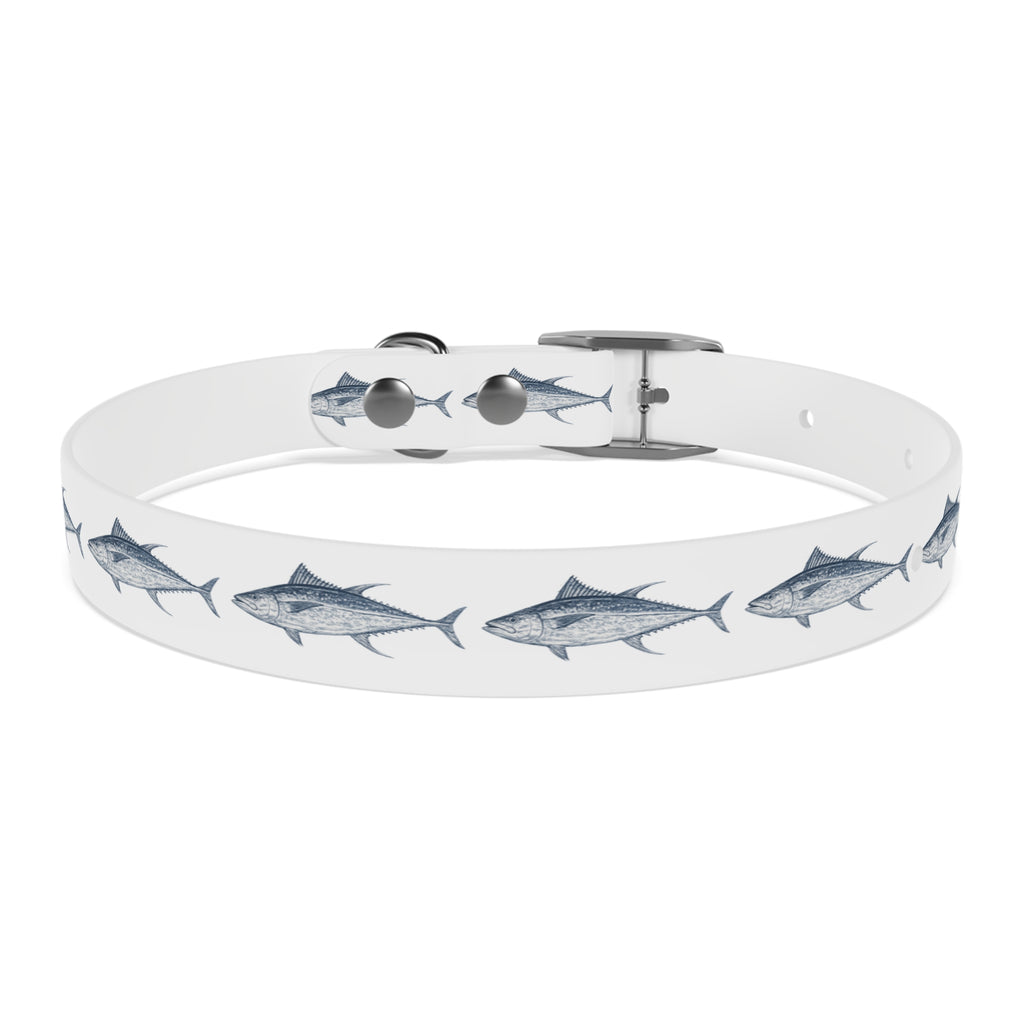 Yellowfin Tuna Gyotaku-Inspired Pet Collar