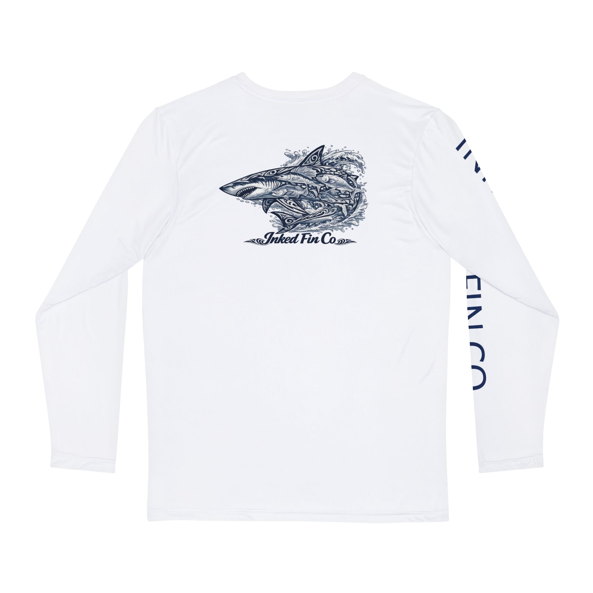 Coastal Tribal - Navy Blue & Gray Long Sleeve