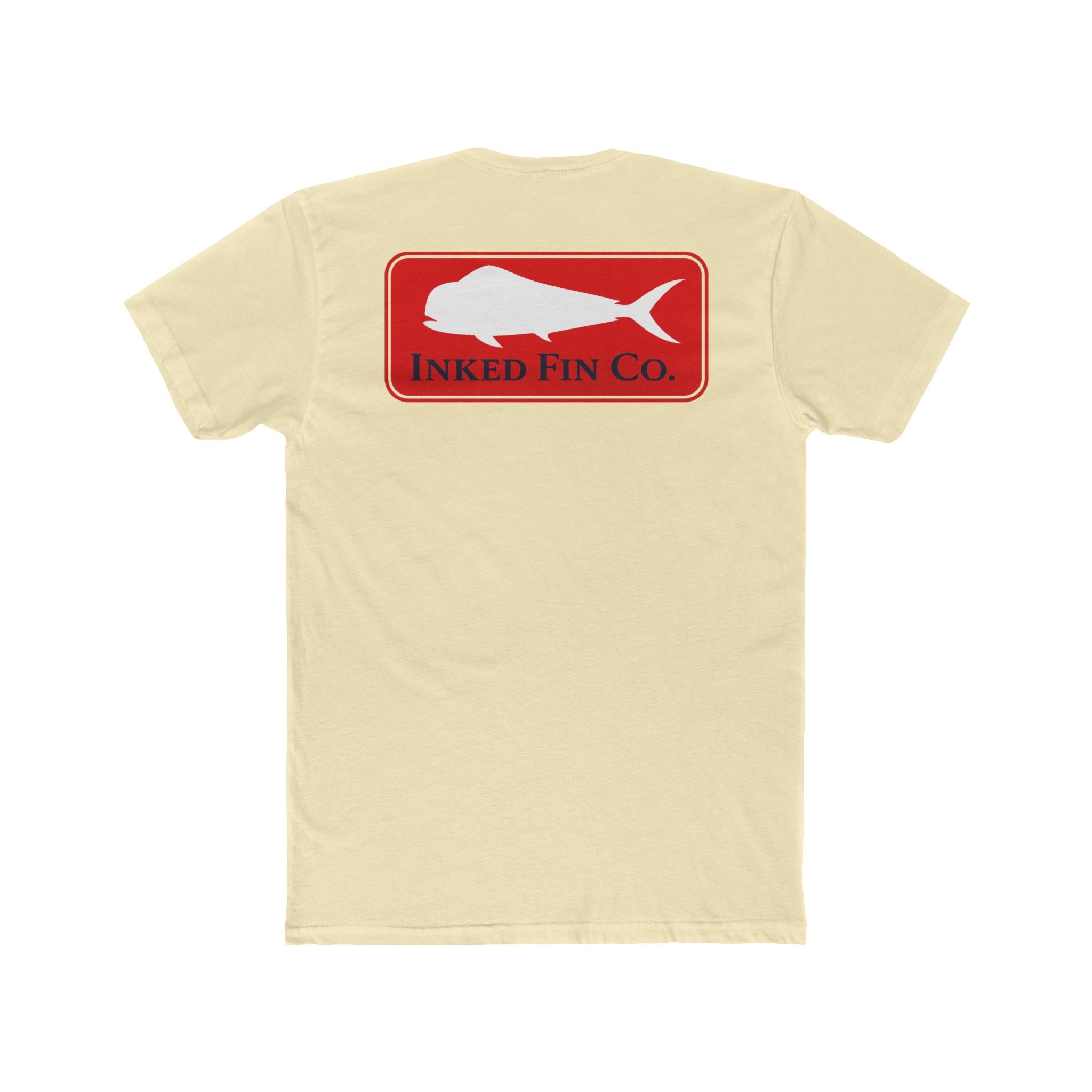 Coastal Red Mahi Badge — Inked Fin Co. Graphic Crew Tee